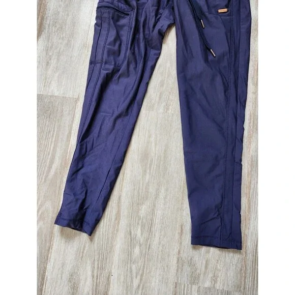 Cherokee Infinity Scrub Pants Womens XS Petite Navy Jogger 5 Pocket Stretch EUC - Picture 3 of 10